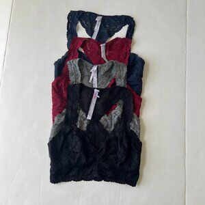 Free People Galloon Lace Bralettes Set of 4 XS